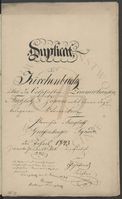 Kirchenbuchs Duplikate von Triglaff und Zimmerhausen.