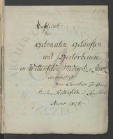 Die Kirchenbuchsduplikate von Wittenfelde [Witno].