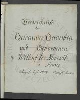 Die Kirchenbuchsduplikate von Wittenfelde [Witno].