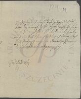 Russischen General Graf Totleben ausgeschriebenen Fourage aus dem Domstift und der Stadt Cammin, ingleichen wegen der deshalb nach Konitz mitgenommenen Geiseln.