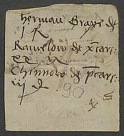 Prima portio memoriarum et consolationum ecclesiae Caminensis, quod hactenus Johannes Brandt habuit et nunc Casimiro Gronow plebano assignata.
