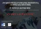 Znamy laureatów IV edycji konkursu „Znajdź swoją pamiątkę rodzinną i opisz jej historię”!